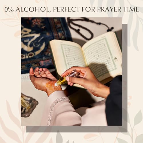 زيت عطري سانداليا للعطار والورد من دخني | 2 × 6 مل زيوت عطرية عربية للرجال والنساء | رول اون عطار نقي 100%، شاندان، صندل، زيت خشب الصندل، الجلاب | زيت عطري مركز اصلي