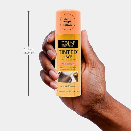 Spray Tintura Renda Peruca Ebin 80ml Marrom Claro Warm