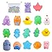 colmanda Jouets de Bain pour Bébé, 17pcs Salle de Bain Jouets avec Sac de Rangement, Ferme Jouets flottants Jouets de Bain Douces Flottants Salle de Bain Jouet pour Les Tout Petits (17 pièces)