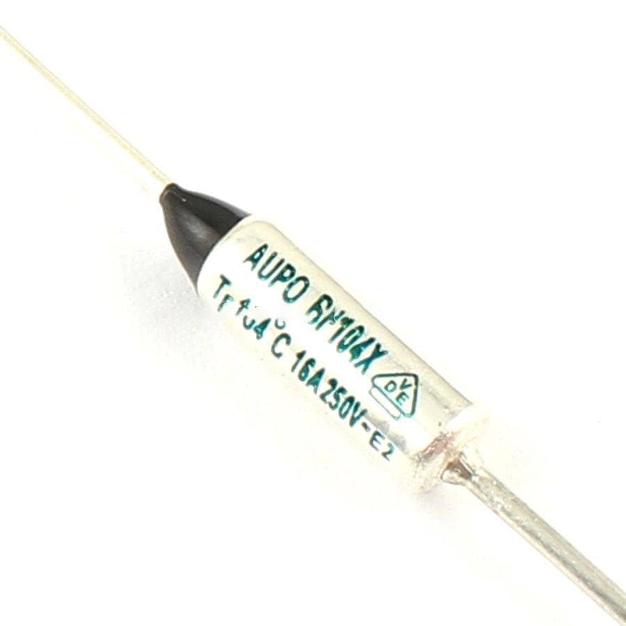 Generic 10 Pcs Thermal Fuse Cutoff TF 104 Degree 250V 16A BF104X