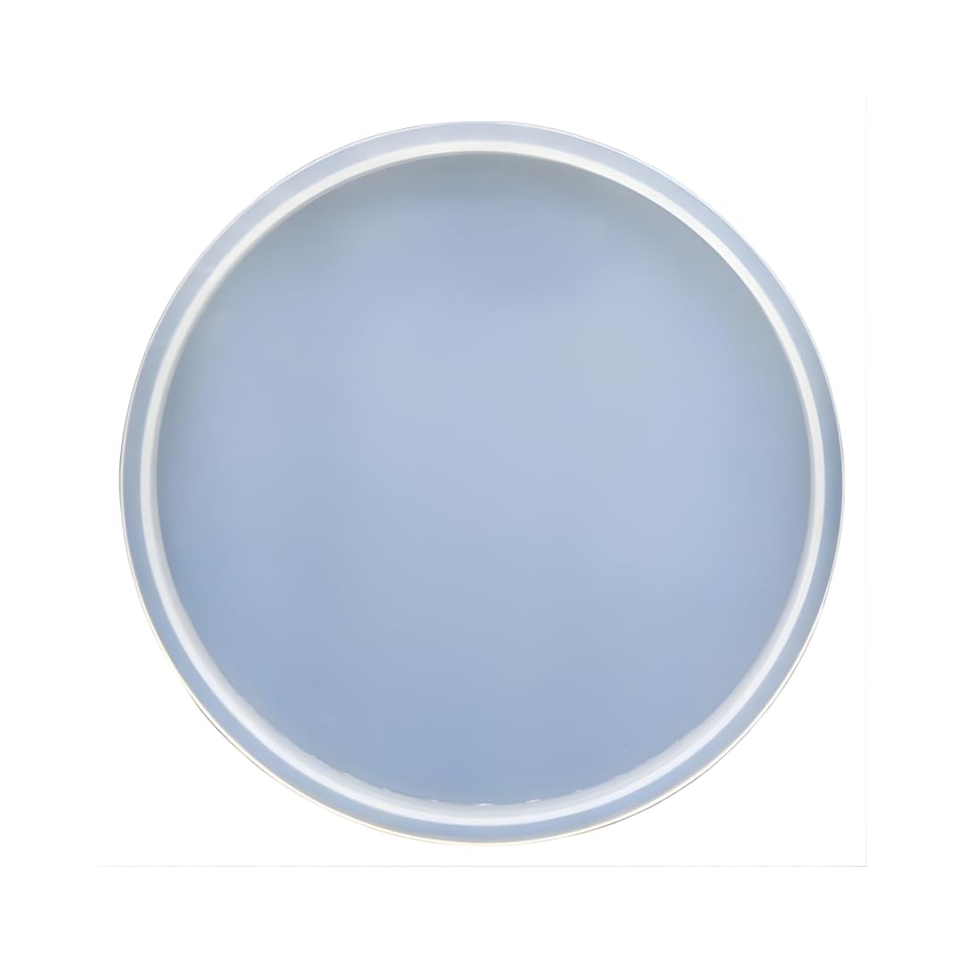 5 Inch Round Silicone Mould for Resin Casting, White, Plain Design, DIY Coaster Tray and Home Decor, Professional Grade Non-Stick-image-13