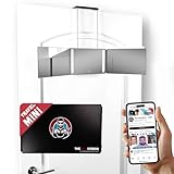 The 360 Mirror - 3 Way Mirror for Self Hair Cutting - Adjutable Trifold Barber Mirro to Cut Your Own Hair - Tri Fold Self Haircut System - Three Sided Mirro for Haircuts (Black - Mini LED Version)