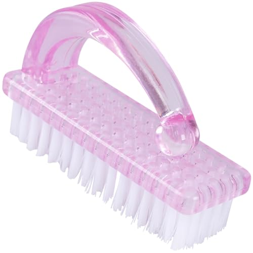 Handle Grip Nail Brush Fingernail Cleaner Pedicure Scrub Foot Brushes Toes Cleaning Tool Kit (Multicolor)