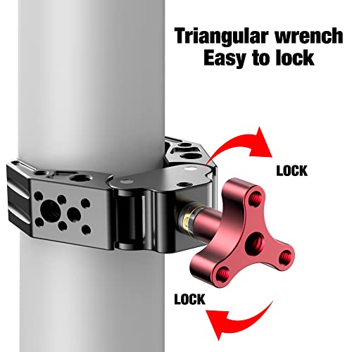 Super Clamp With 1/4&3/8 Standard Stud For Photo Video Studio, Photography Camera Crab Clamp For Camera, Lighting,Dslr Camera Rig, Led Lights, Flash Light, Lcd Field Monitor,Mic #TOP6