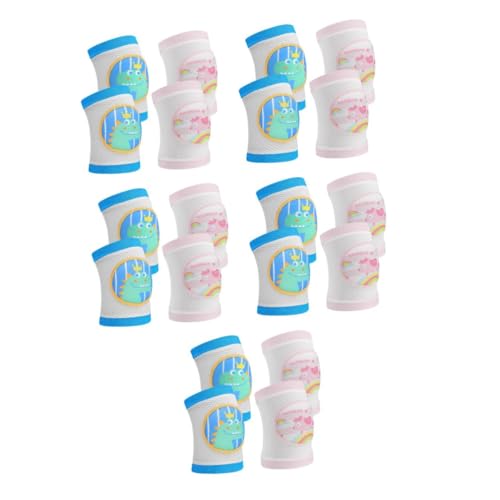 DEARMAMY 5 Juegos Lindas Rodilleras Para Bebé Rodilleras Bebe Rodilleras Bebé Protectores Rodillas Bebé Almohadillas Para Gatear Bebe Manga De Los Algodón 2 Pares * 5