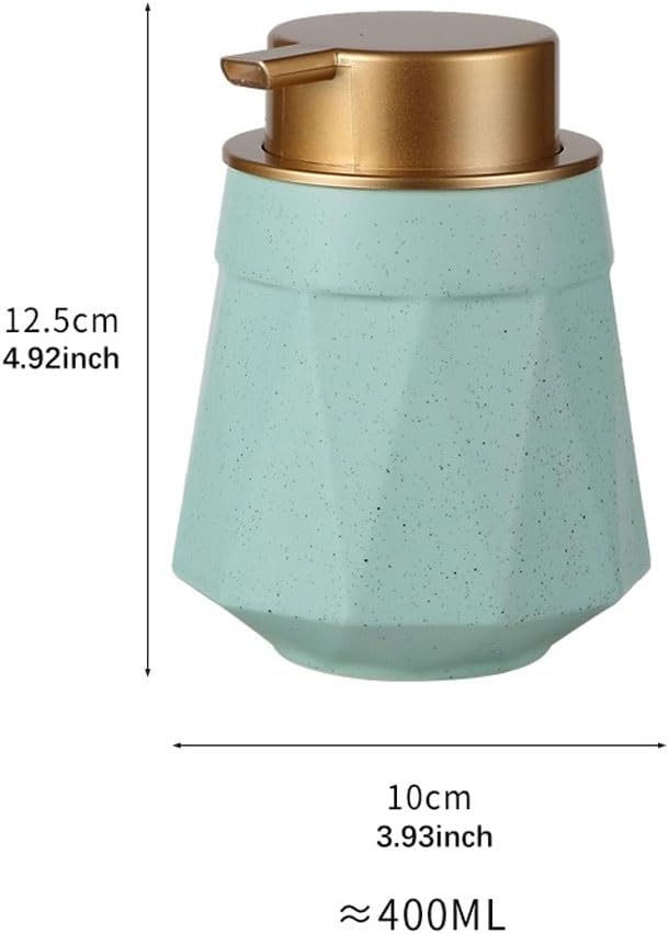 Pump Bottle Dispenser,Lotion Pump Bottles,Ceramic Durable Porcelain Soap Dispenser Lotion Bottle Shower Gel Shampoo Dispenser Bottle Suitable For Bathroom Liquid Soap Dispenser(C Black)