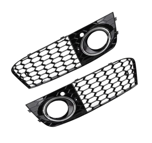 Couvercle phare antibrouillard premium style nid d'abeille pour pare-chocs A4 B8