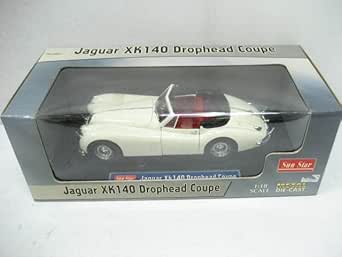Miniature Sun Star SB 1/18 - Jaguar XK140 Drophead - Verte - Modèle D'exposition