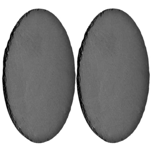 Gadpiparty Juego de 2 platos redondos para carne de 5.91 pulgadas de material natural, bandeja multifunción para servir en el hogar, restaurante, barbacoa