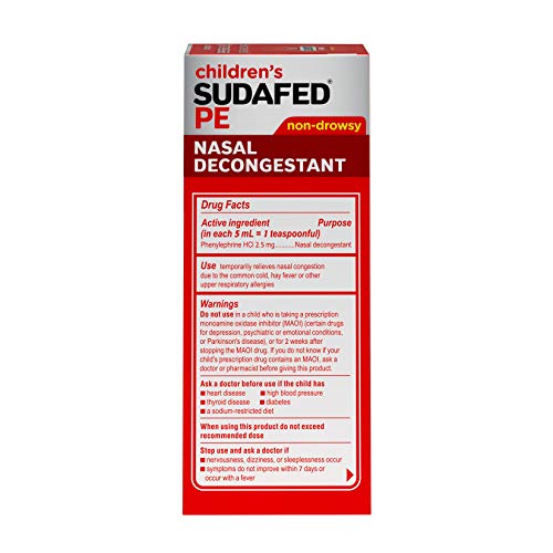 Sudafed JJ-765 Children'S Pe Nasal Decongestant thumb #4