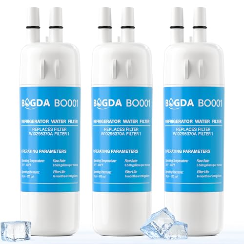 BOGDA W10295370A Water Filter Replacement Compatible with Whirlpool, Kenmore, and Maytag Replaces...