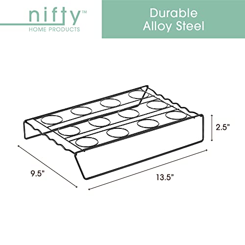 Nifty Ice Cream Cone Cupcake Baking Rack – Holds Up To 12 Medium & Large Cupcake Cones, Non-Stick, Dishwasher Safe, Use For Baking, Cooling & Serving Treats #TOP4