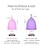 Ginalaia Menstrual Cups with Collapsible Storage Cup, Leak-Proof Design with Medical Grade Silicone Period Cups Reusable, Tampon and Pad Alternative,for Light Flow and Heavy Flow Large+Small