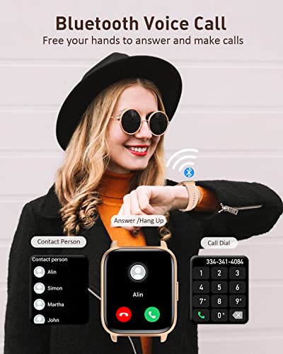 Smart Watches For Women(Make/Answer Calls):1.7"Full Touch Smart Watch For Android Iphones Compatible With Ai Control Call/Text,Fitness Watch With 109 Sport Step Counte Heart Rate/Sleep Monitor Watch #TOP3