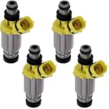 x4 Remanufactured OEM DENSO Fuel Injectors 23250-74040 195500-5360 Compatible with 1990 1991 Toyota