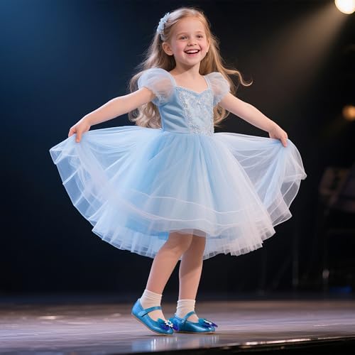 Otter MOMO Toddler Little Girls Princess Shoes Mary Jane Ballerina Flats Flower Girl Dress Shoes2