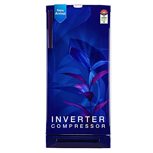 Image of Godrej 210 L 5 Star Inverter, Jumbo Vegetable Tray Direct Cool Single Door Refrigerator Appliance With Base Drawer(2023 Model, RD EDGEPRO 225E 53 TDI MN BL, Marine Blue)