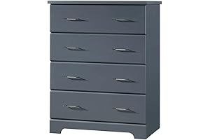 Storkcraft Brookside 4-Drawer Dresser in Gray