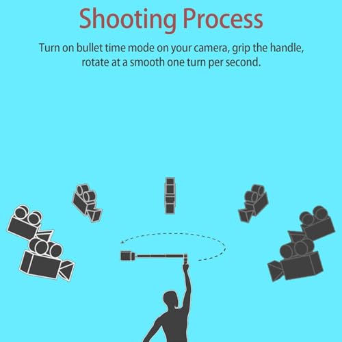 Image of BKN Bullet Time Handle Tripod Multi-Functional Rotating Tabletop Fold Tripod's for insta360 X4 Insta360 X3, ONE RS,GO 2,ONE X2,ONE R,ONE X ONE RS Sport Camera Accessories (Mini Tripod)