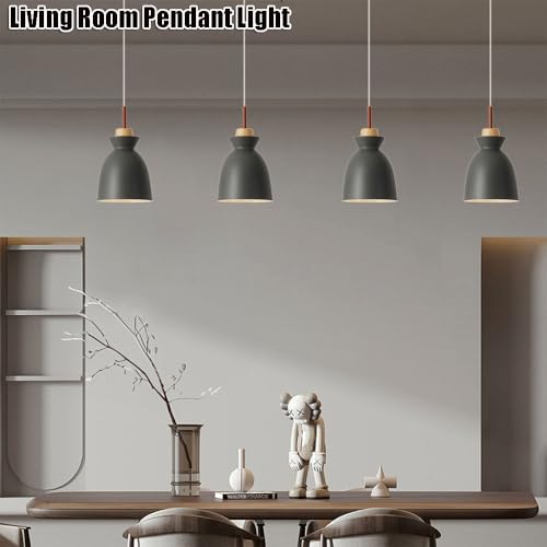 Suspension créative E27 avec abat-jour de plafond en métal robuste pour douille - 3
