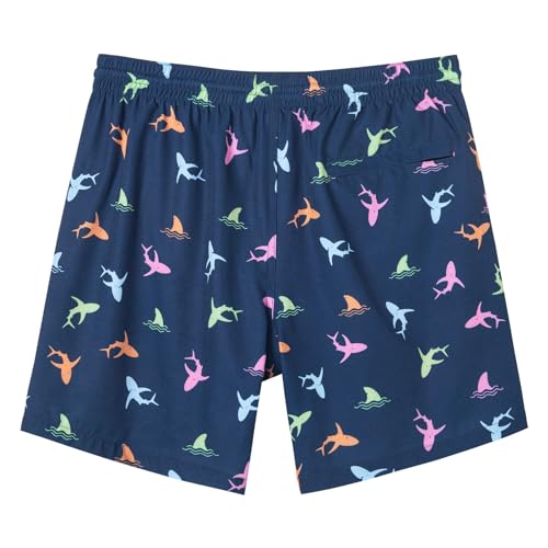 Image of SURF CUZ Mens Swim Trunks with Compression Liner Swim Shorts 7 inch Swimming Trunks Stretch 7 Inch Swim Suits Quick Dry