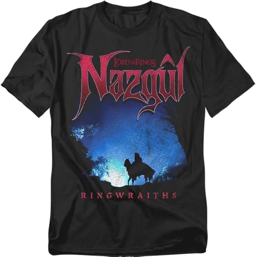 Popfunk Lord of The Rings Nazgul Ringwraith Silhouette Unisex Adult T Shirt Black X-Large