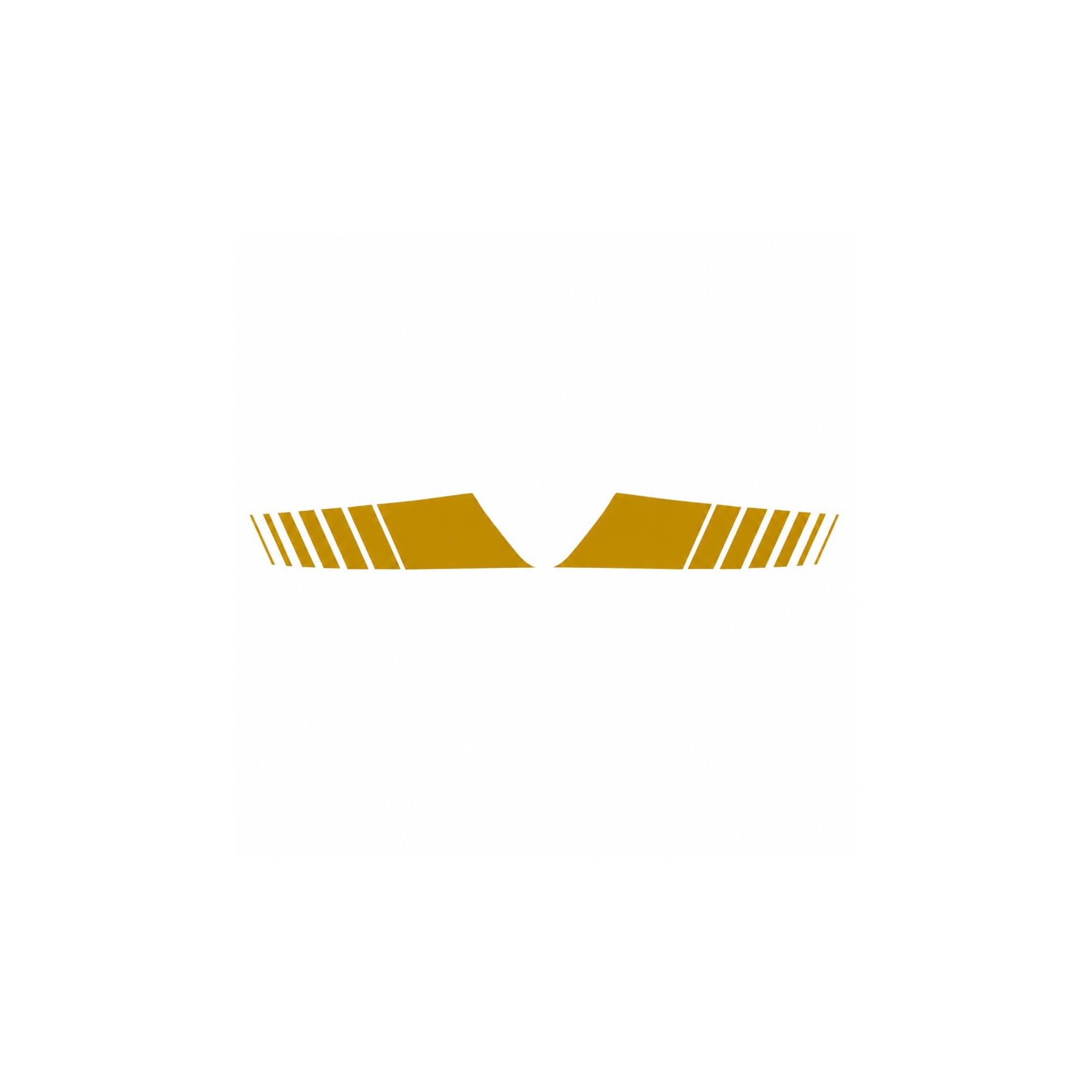 Car Hood Stripe Stickers, 2Pcs Vinyl Racing Decals for Auto Hood and Bumper, Waterproof Exterior Graphics for Cars and Trucks(A-139 Gold 2pcs)