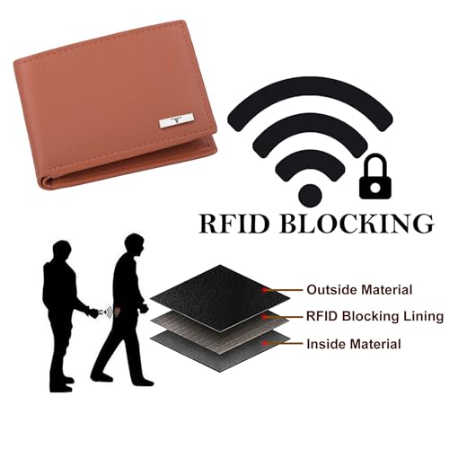 Image of URBAN FOREST Fred Aniline Rust Leather Wallet for Men