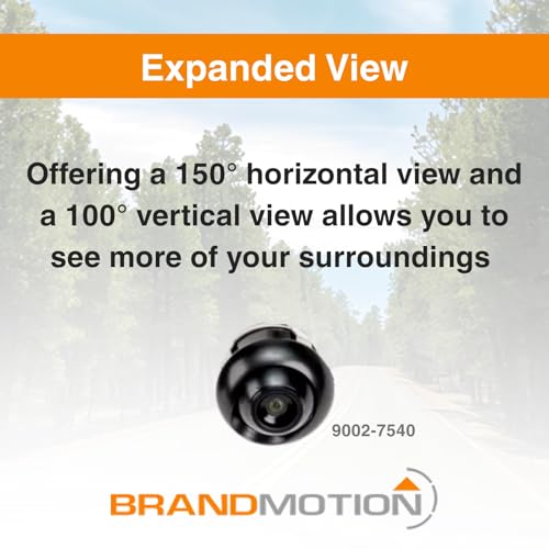 Image of Brandmotion 9002-7540 Factory Tailgate Harness with Bullet Camera | Fits 2011-2016 F250 F350 Super Duty | Waterproof Case | Color Image with Automatic White Balance | Rear View Camera
