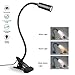 Produktbild Lzonunl Leselampe Klemmleuchte - 3W LED Bett Klemme, 3-Stufen Farbtemperatur & 10 Helligkeit dimmer, Auto-Off & Speicherfunktion, Augenschutz Schreibtischlampe 360 ° Flexibler Schwanenhals Tischlampe