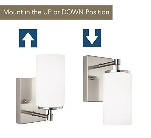 4124601-962 Alturas Wall/Bath One - Light Brushed Nickel Wall Bath Fixture