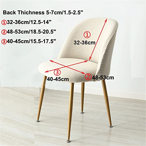 Coprisedia ad arco di Conchiglia Scandinavia per sala da pranzo, 1/2/4 pezzi, colore: grigio beige