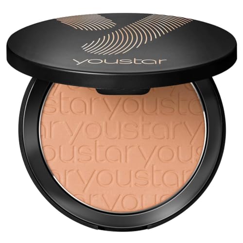 youstar BRONZ ME Compact Bronzer Powder 02 Mediano | Bronceado natural para tonos de piel medios, polvo bronceador, neutro en el medio ambiente vegano