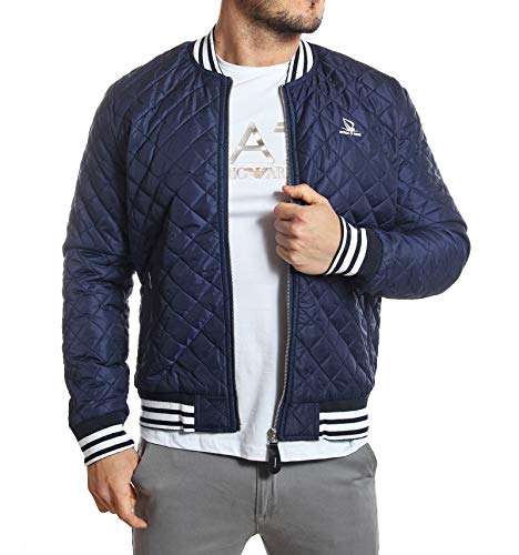 Giorgio Di Mare – Chaqueta fina acolchada para hombre, color azul marino azul S