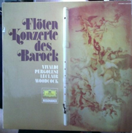 Photo de Flötenkonzerte Des Barock - Antonio Vivaldi - Pergolesi - Leclair - Woodcock - Grammophon 2535 219 - Vinyl, LP