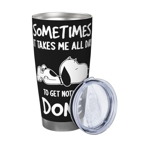 マグカップ スヌーピー (2) コーヒーカップ コンビニカップ 保冷 保温 タンブラー ステンレス製 大容量 真空断熱マグ 蓋付き 持ち運び 直接ドリップ 車用 600ml Straw Three-piece Set