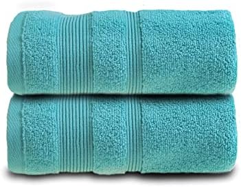Allure Zero Twist Face Cloths Pack of 4 30 x 30cm, 100% Egyptian Cotton Flannels (Baby Blue)