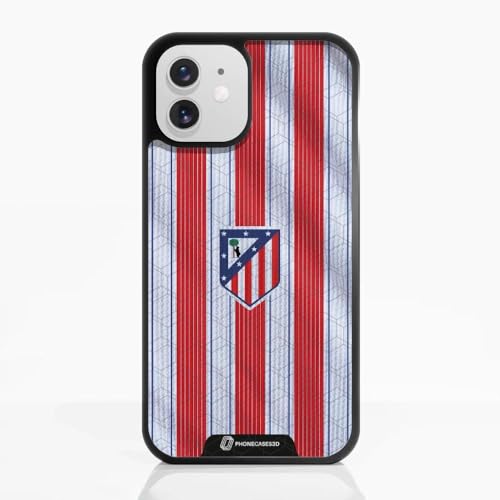 Coque iPhone 12 Atlético de Madrid en TPU noir idéale pour le quotidien