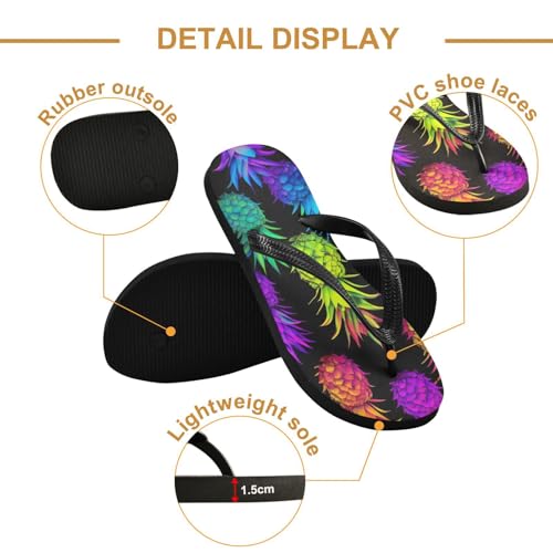 Women Beach Summer Casual Flip Flop Pineapple SummerQuick Dry Sandals Slipper for Men 214B27582