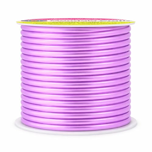 Image of Mandala Crafts 10 Gauge Violet Anodized Aluminum Craft Wire, 32 FT | Colored, Flexible, Bendable, for Bonsai, Armature, Sculpting, Wire Wrapping, Jewelry Making, Weather & Tarnish Resistant