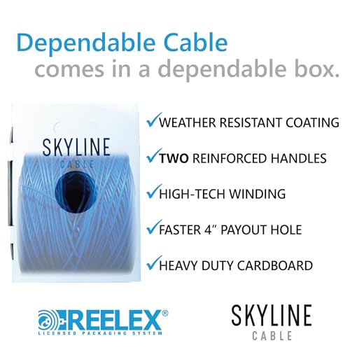 Cable de red Cat 6 UTP 305 m Skywalker Azul miniatura 3