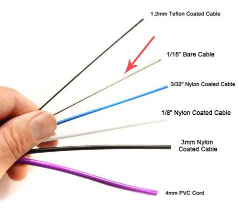Elitesrs BARE-CABLE Wire Replacement Jump Rope Speed Cable thumb #2