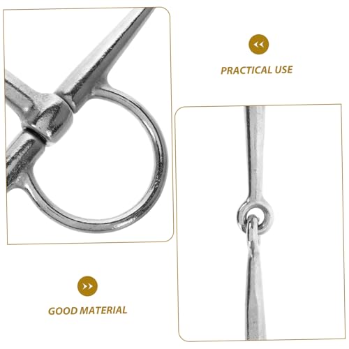 Bocado de acero inoxidable para evitar tirones y mejorar control del caballo 7