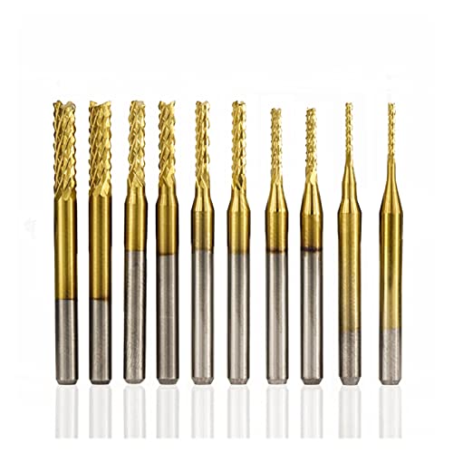 Fraises en carbure de tungstène 1.8mm outil découpe CNC revêtement nano mèche perçage plaque PCB micro