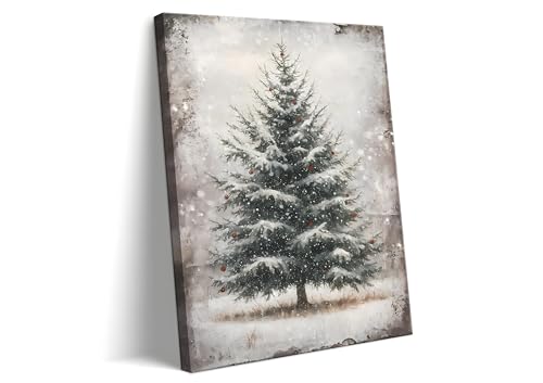 Vintage Christmas Wall Art Framed