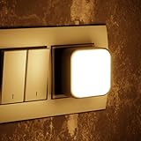 Ezee Living Nano Warm White LED Night Light 0.5W (Pack of 2) | Plug-in Lamp for Bedroom, Kids Room, Hallway & Bathroom | Energy Saving Compact Night Lamp