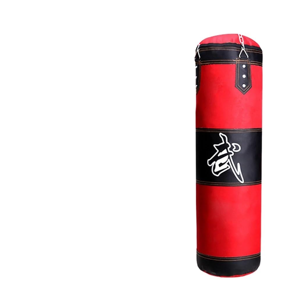 Sacco Boxe Sacco da Boxe con Gancio a Catena in Metallo Bounce Back Sandbag Pressure Relief Attrezzatura Sportiva Sacco da Box(120CM)