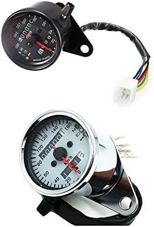 Miniatura 1 de Retroiluminación LED universal de señal de retroiluminación dual odómetro velocímetro medidor motocicleta personalizado Cafe Racer Old School Street