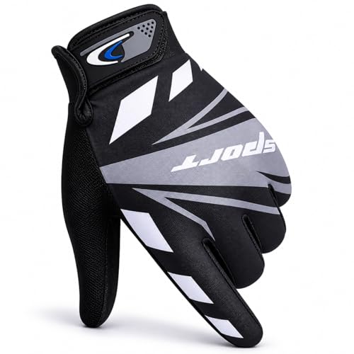 Image of Leosportz Summer UV Protection Gloves for Men & Women | Touchscreen Cycling Gloves with Anti-Slip Palm Grip | Breathable Cooling Riding Gloves for Bike, Motorcycle, Hiking & Outdoor Sports (Grey)