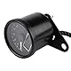 Qiilu Universal Tacho Motorrad, Universale 0~160 KM/H Moto Digitale LED LCD Tachimetro Tachimetro Velocità Calibro Retro Nero